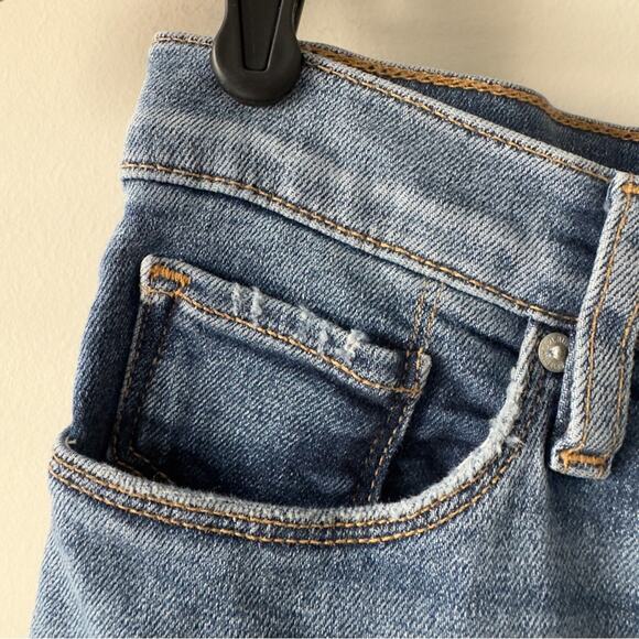 Hudson Nico Straight Jeans Blue Classic Denim distressed cotton blend stretch 27 - Picture 7 of 13